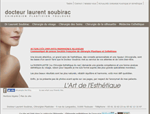 Tablet Screenshot of chirurgie-esthetique-soubirac-toulouse.com
